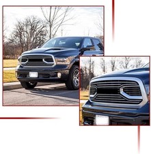 Grille Fit For 2013-2018 Dodge Ram 1500 Big Horn Chrome Bumper Wletters Grille Fit For 2013-2018 Dodge Ram 1500 Big Horn Chrome Bumper Wletters
