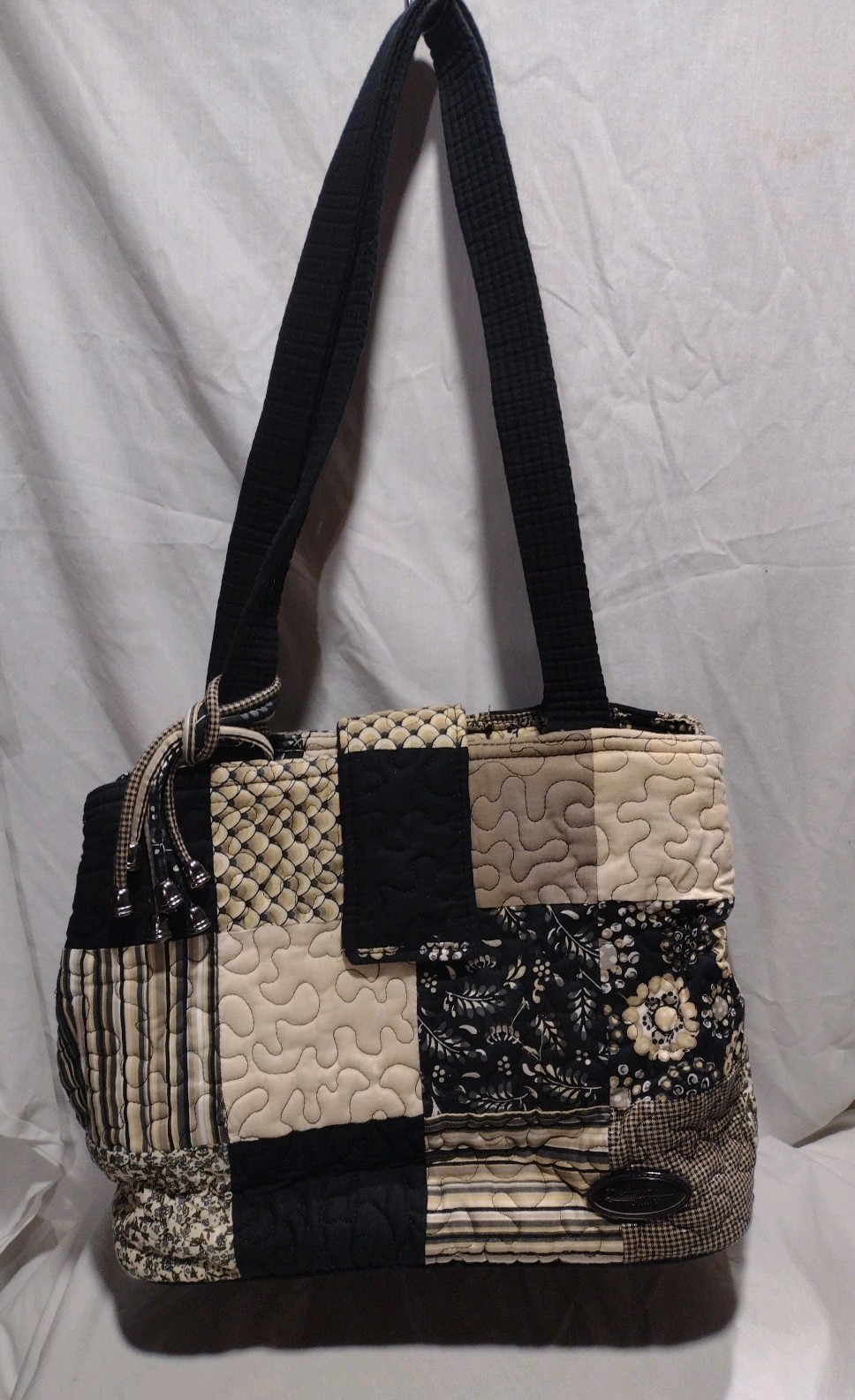 Donna Sharp Quilted Patchwork Shoulder Bag Purse … - image 1