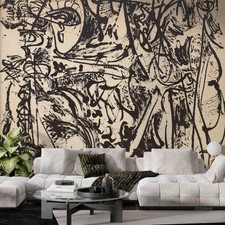 3D Jackson Pollock Oil Painting Wallpaper Wall Murals Removable Wallpaper 32