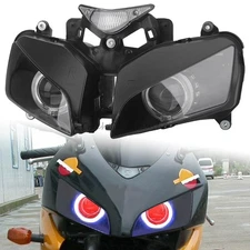 Assembly Projector Headlight White Angel Red Devil Eye For Honda CBR1000RR 04-07