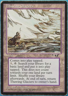 Thawing Glaciers Alliances VHP/DAMAGED (Reserved List MTG Card) 518501 ABUGames