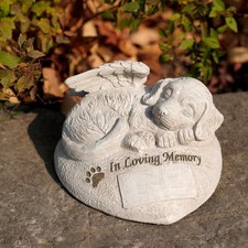DIY Pet Memorial Stone - Personalized Outdoor Garden Memorial Gift for Loss o...