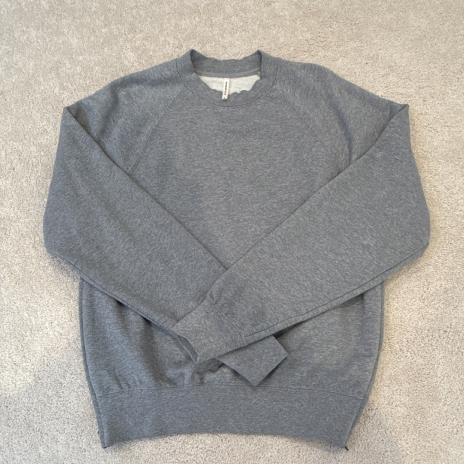 Fear of God Essentials Gray Cotton Crewneck Pullover Sweater Men's Size M