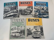 5 issues Vintage 1980 - 1983 BUSES Magazine Bus Transport