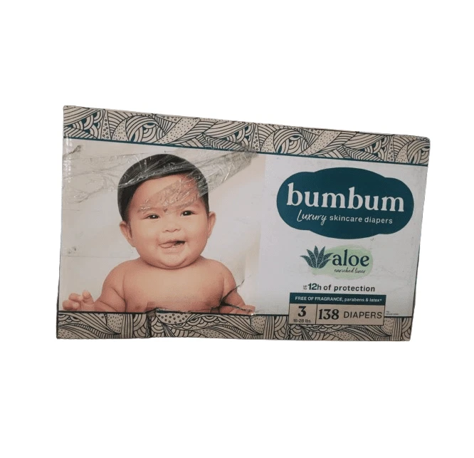 Bumbum Luxury Skincare Disposable Diapers - Size 3 - 138ct