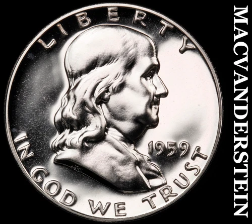 1959 Franklin Half Dollar- Silver Choice Gem Proof Luster No Reserve #i527