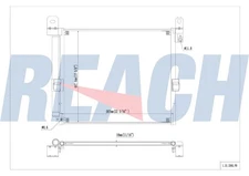 Reach Cooling Aluminum A/C Condenser  Direct Fit