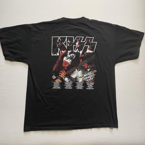Maglietta KISS Alive 35 Uomo XL Nera 2008 Tour Band Rock Concert Tee Kiss Army - Foto 6 di 12