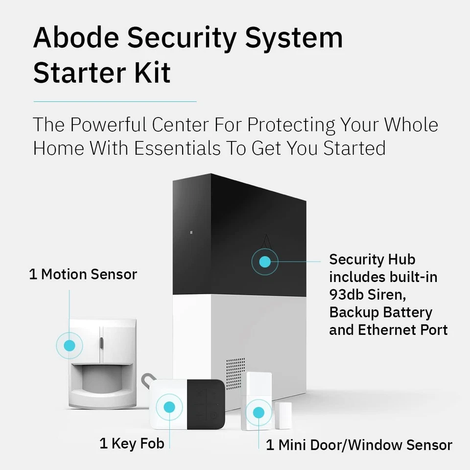 4 Piece Wireless Smart Security System - Works with Apple HomeKit, Z-Wave and... - Image 2 of 4