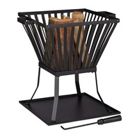 Feuerkorb Feuerstelle Feuerschale Terrassenofen Robust Schwarz Gartenfeuer