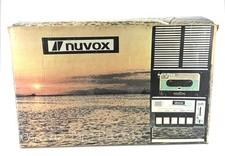 Vintage Nuvox Cassette Tape Recorder C109 Auto Stop AC/DC Built-in Mic Hong Kong