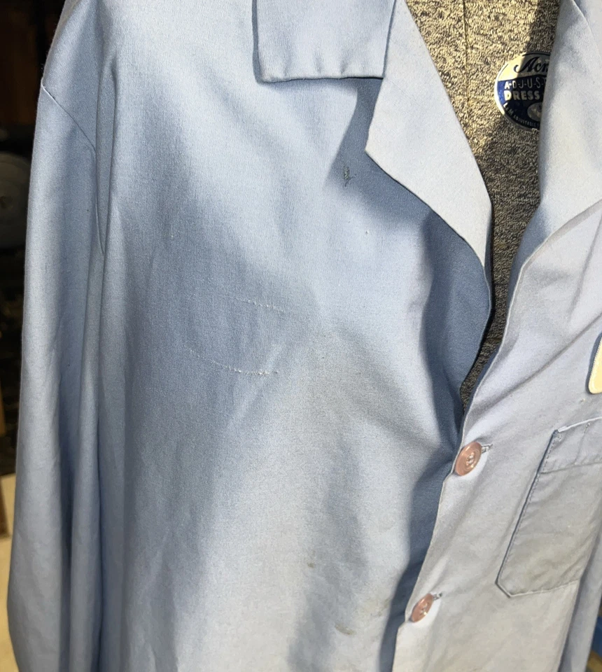 Винтажная униформа Wrangler Ford дилер магазин пальто/рубашка США размер 44-RG - Изображение 4 из 4