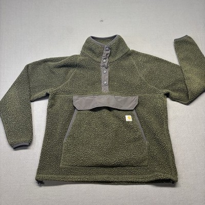 CARHARTT RELAXED FIT FLEECE SNAP FRONT JACKET - 2 WARMER RATING Size Large
