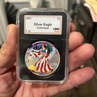 .999 1oz Silver ASE | 2001 American Silver Eagle $1 | Painted ASE Coin