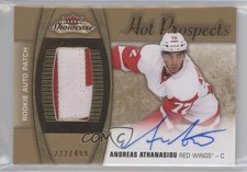 2015 Fleer Showcase Hot Prospects /499 Andreas Athanasiou #188 Patch Auto 04i5