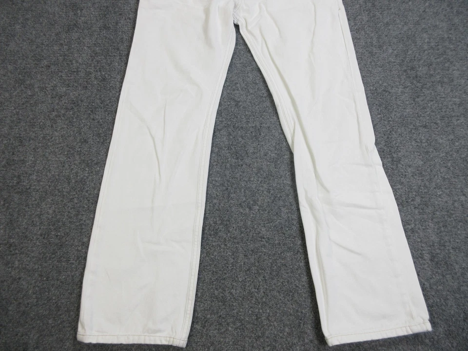 Jeans Diesel Safado Para Hombre 33x32 Blanco Regular Ajustado Recto Denim Lavado 0811G Foto 2 de 4