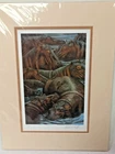 Robert E Fuller Hippo Saddle Back Print Signed Limited Edition 35/200 - GOO