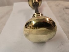 Vintage 1 Pair Brass Door Knobs Polished