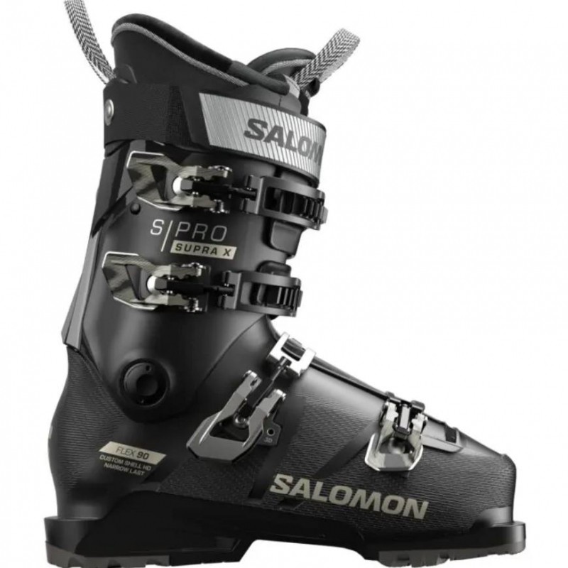 Scarponi da sci donna Salomon S PRO SUPRA X90 25 25.5 Black Light Bronze