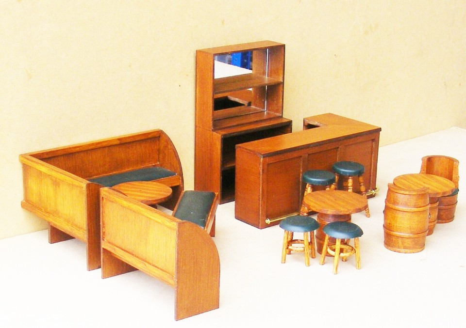 Muñecas Casa Madera Estante Soporte Par Tumdee 1:12