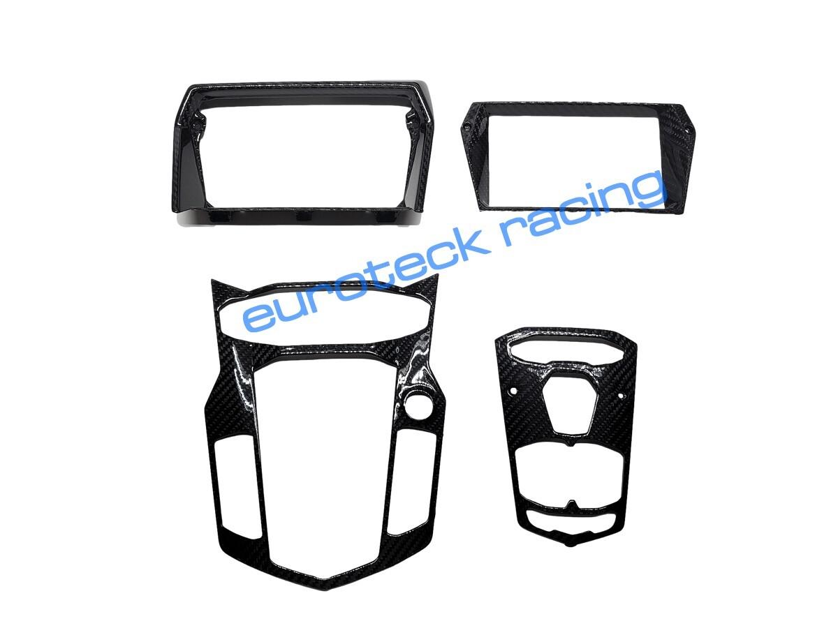 Lamborghini Aventador Carbon Fiber Center Console / Dash Trim Plate Bezel 4pc