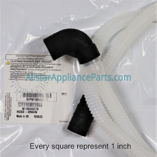 Whirlpool Dishwasher Drain Hose WPW10545278 eBay
