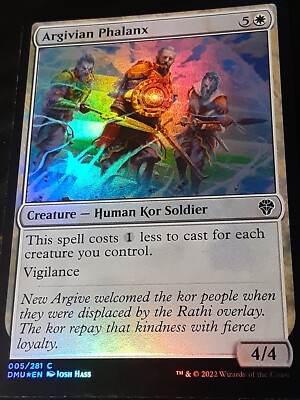 Argivian Phalanx FOIL , Dominaria United ,Near Mint ,MTG,FREE SHIPPING