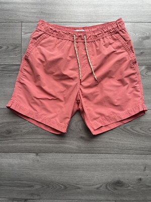 FATFACE Dusty Cedar Fistral Pink Swim Shorts Mens Size Small