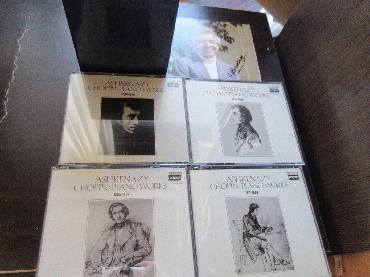 Vladimir Ashkenazy Chopin Complete Piano Works Japan CD Box Signed
