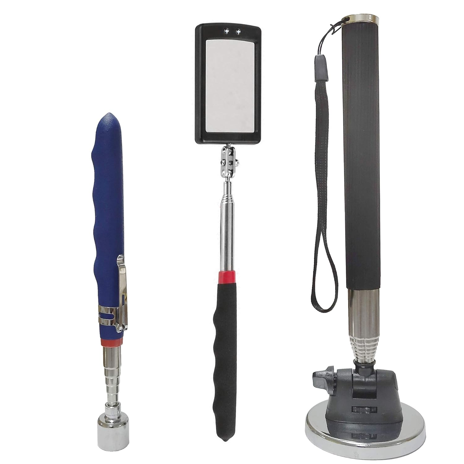 Telescoping Inspection Mirror,Additional Extendable Observation,20Lb, 30Lb Teles