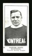 1923-24 William Paterson (V145-1) Hockey Ganton Scott #38 Rookie RC