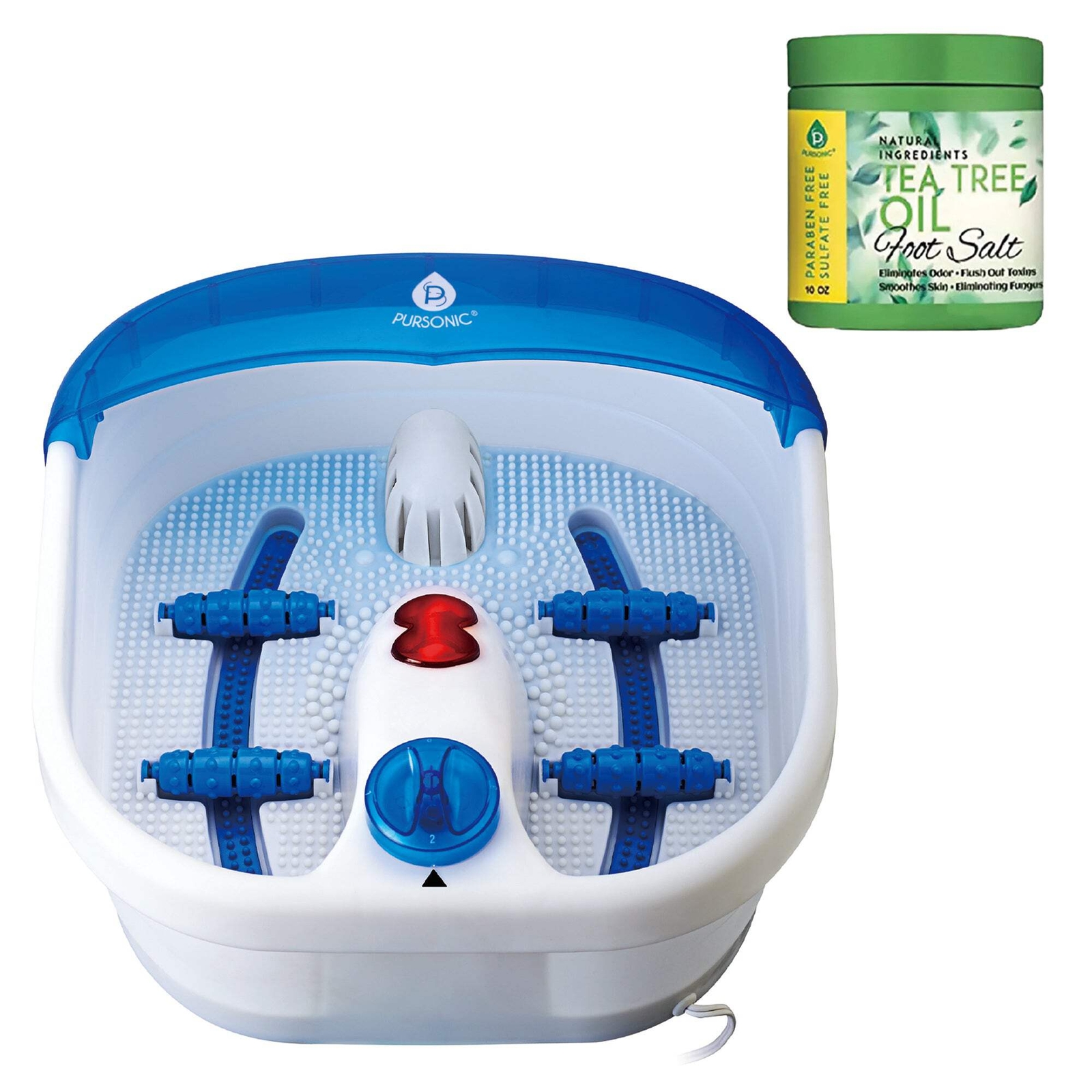 Foot Spa Massager with Tea Tree Oil Foot Salt Scrub (Heating