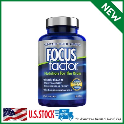 Focus Factor Brain Supplement Multivitamin Improve Memory and Clarity Boost