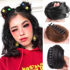 Natural Jaw Clamp Mini Bun Synthetic Hair Claw Clip Updo Chignon Hair Bun
