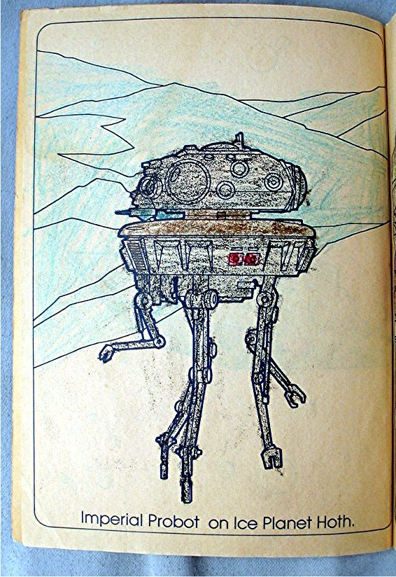 Vintage Star Wars Coloring Book The Empire Strikes Back eBay