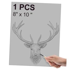  1 Pcs Gray Linoleum Block Rubber Carving Block Soft Linocut Block 8 x 10 Inch