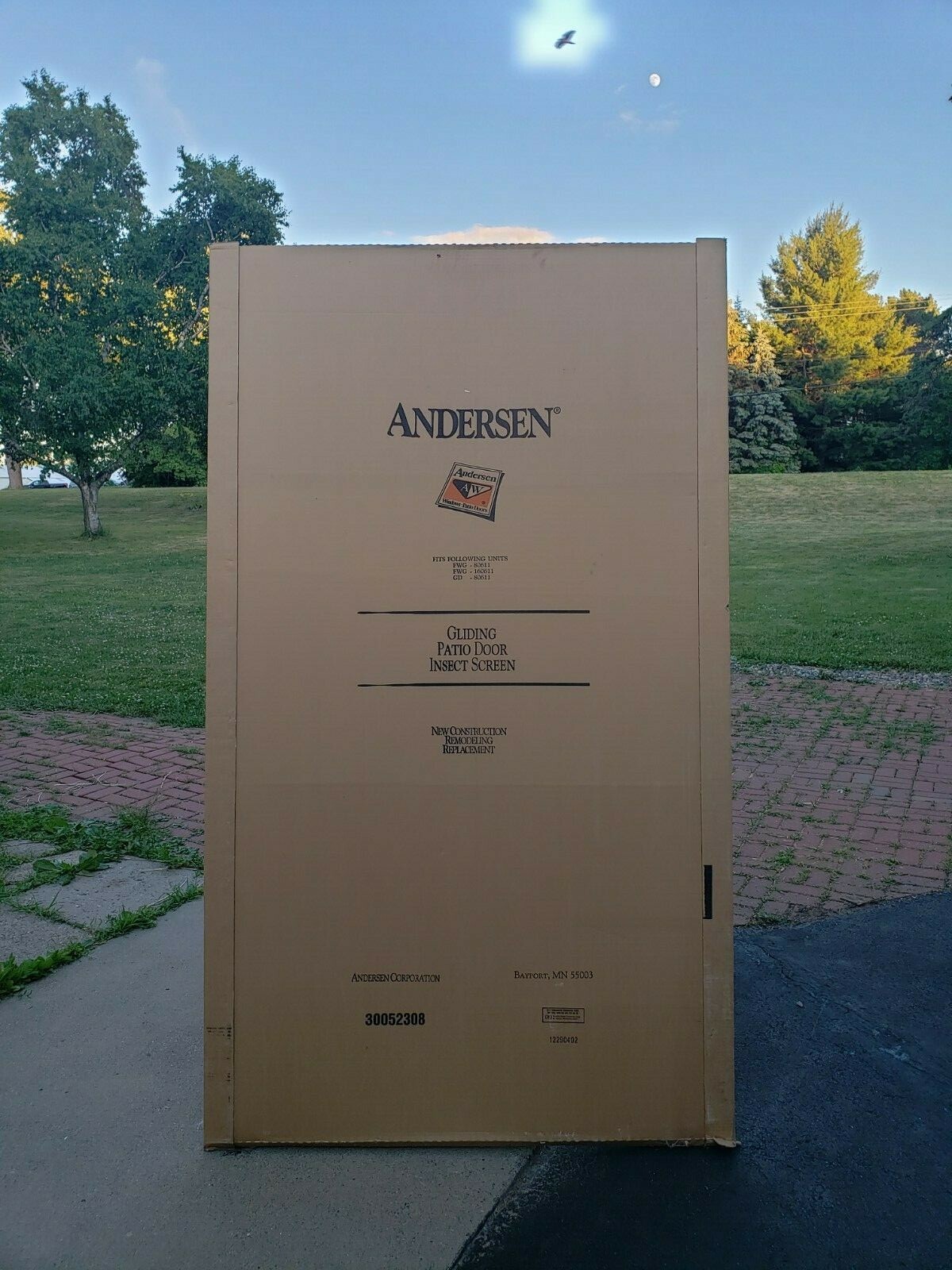 Andersen Windows Gliding Patio Door Insect Screen PD40611 White (Pickup