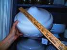 Vintage   CEILING  Milk Glass  Globe  circa  1940 Retro (#1)