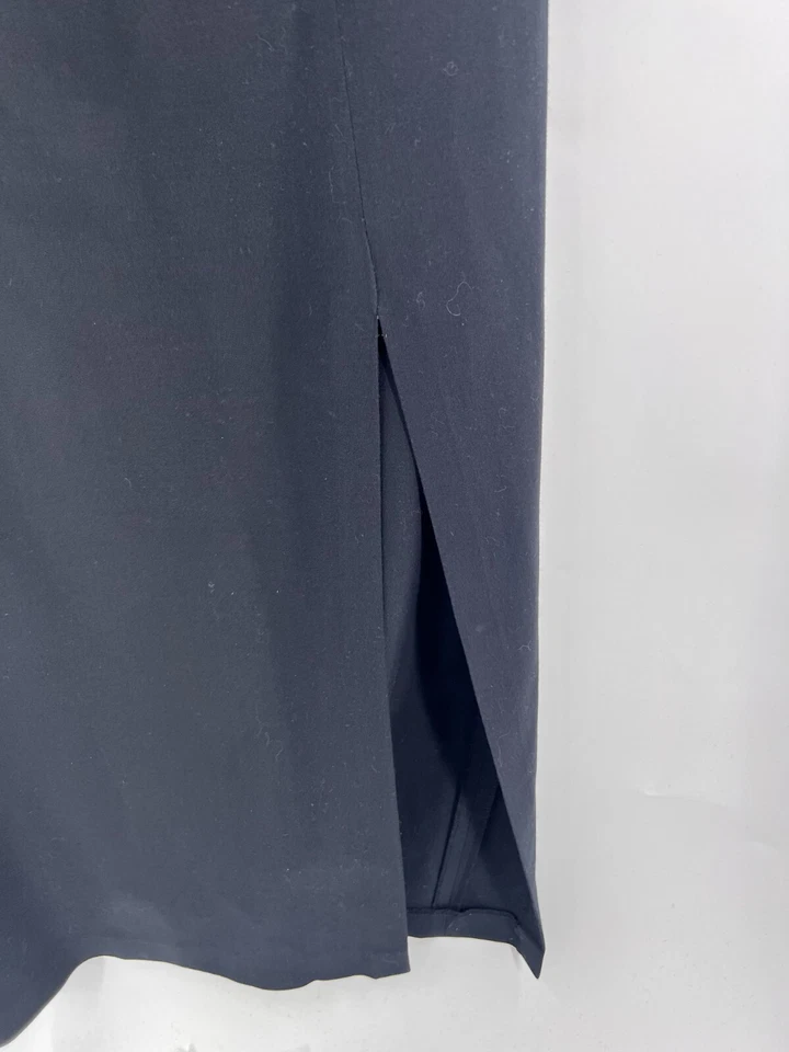 Maxi Falda Larga Lápiz Margaret M Neiman Marcus Abertura Lateral Negra Para Mujer 8 Oficina Foto 2 de 4