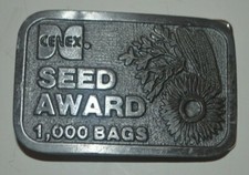 CENEX Seed Award 1000 Bags Belt Buckle