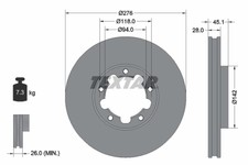 Disque de frein Nissan CABSTAR