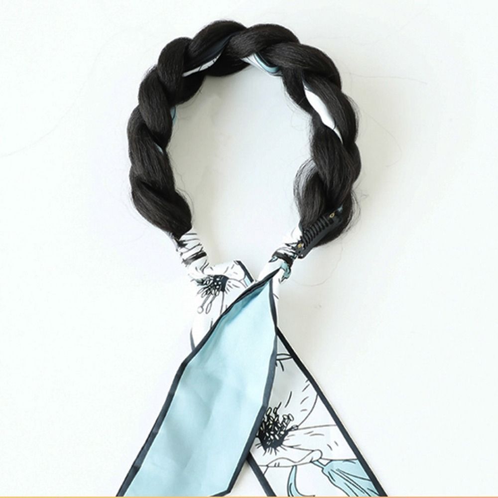 Hairband Wig Twist Wig Headbands Heat Resistant Fiber Fishbone Braids