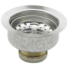 elkay dayton 3.5-in stainless steel rust resistant strainer lock mounta  basket