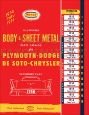 Body Parts Book 1953 1954 1955 1956 Dodge Plymouth Chrysler Desoto Catalog