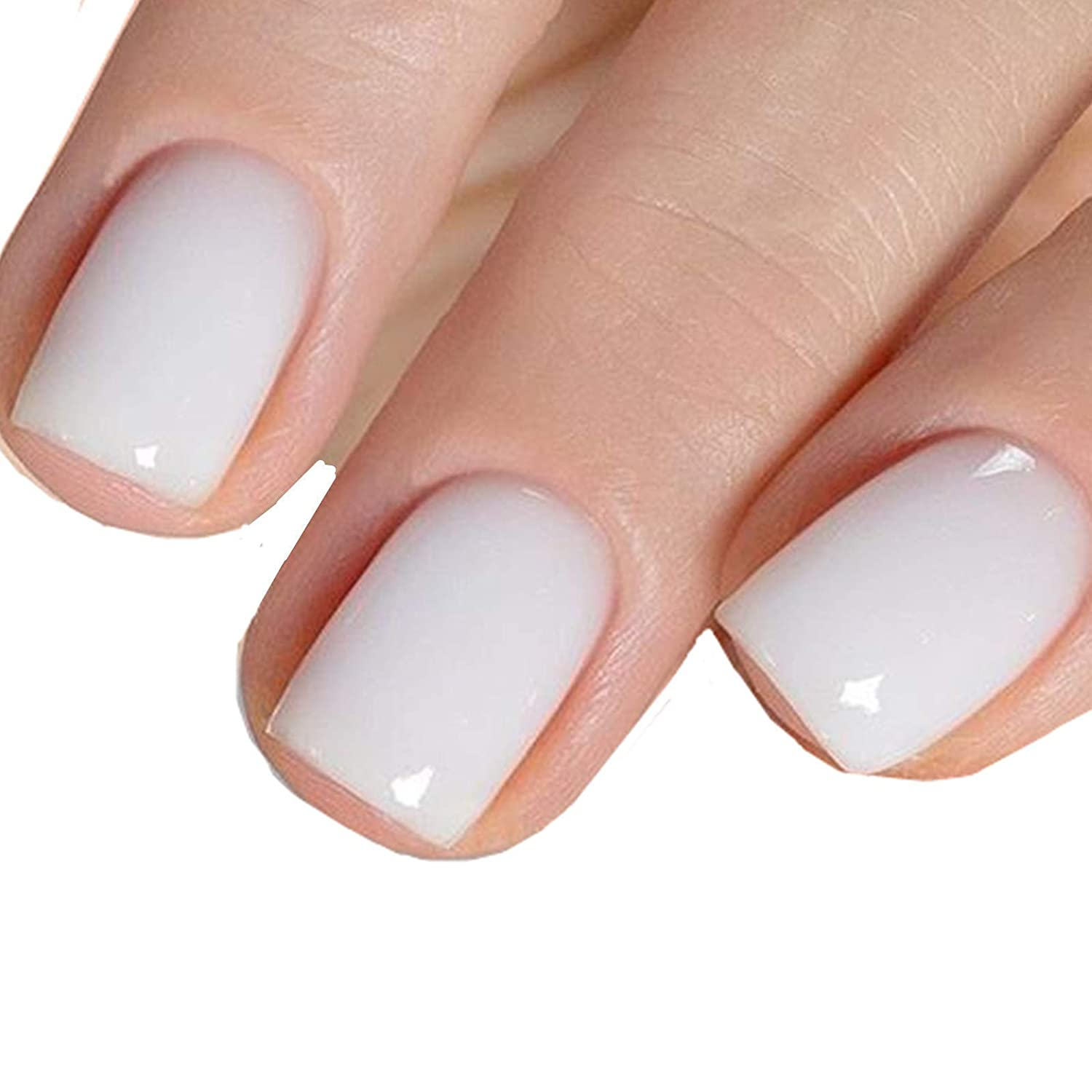 Milky White Nude Gel Nail Polish 0.27 Fl Oz Long-Lasting Shine-image
