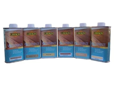 2 x 250 ml + 1 Gratis! Liberon Wasserbeize Kirschbaum Buche Hell Eiche Mittel