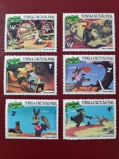 TURKS & CAICOS ISLANDS x 6 different DISNEY CHRISTMAS  stamps (4323)