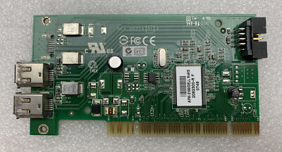 Dell Adaptec AFW-2100 2-Port FireWire IEEE-1394 PCI Controller Card Y9457 0Y9457