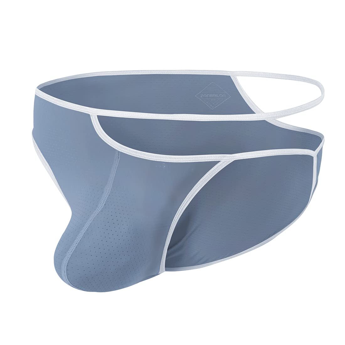 ZONBAILON Men's Underwear Sexy Hollow U Convex Enhanced Bag Elastic Briefs