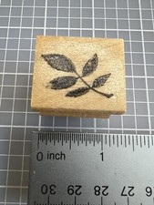 S2, Unbranded Rubber Stamp, Leaves Leaf Stem